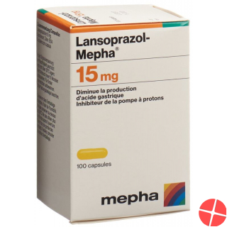 Lansoprazol Mepha 15 mg 100 capsules