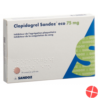 Clopidogrel Sandoz Eco Filmtabletten 75mg 28 Stück