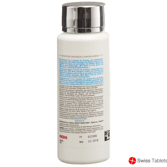 CB12 White Mouthwash Bottle 250ml buy online