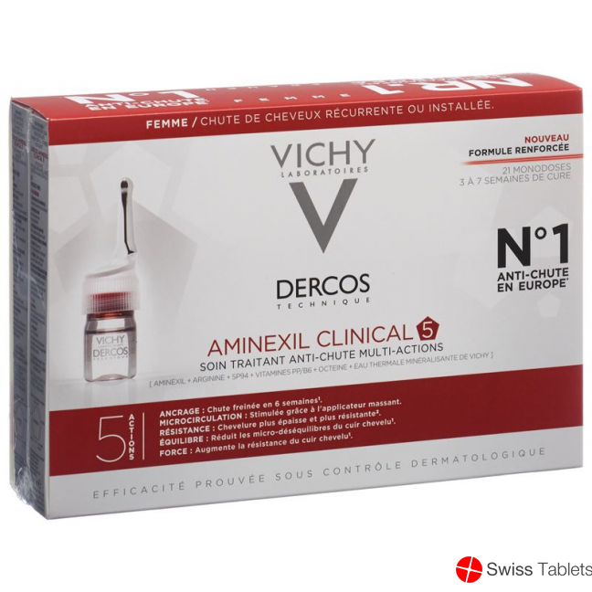 Vichy Dercos Aminexil Clinical 5 Women 21x 6ml buy online