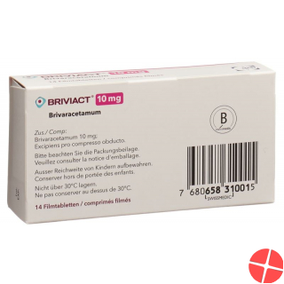 Briviact Filmtablette 10mg 14 Stück