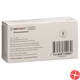 Briviact Filmtablette 25mg 56 Stück