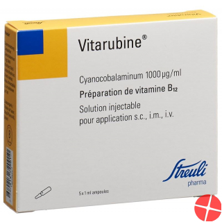 Vitarubin Injektionslösung 1000mcg/ml 5 Ampullen 1ml
