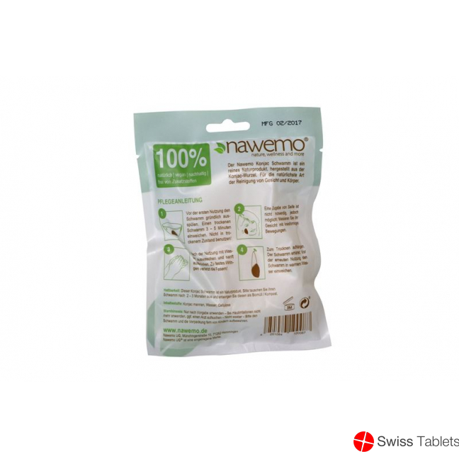 Nawemo Konjac Sponge Body Pure buy online