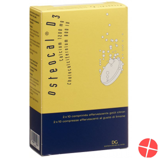 Osteocal D3 Brausetabletten 1200/800 20 Stück