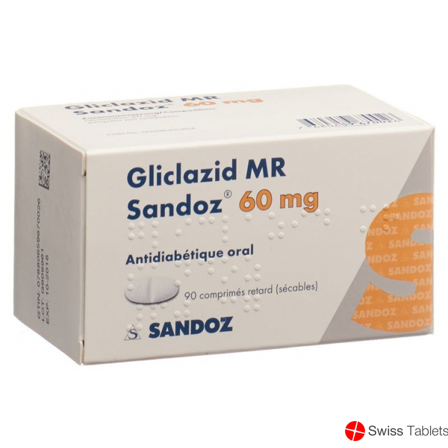 Gliclazid Mr Sandoz Retard Tabletten 60mg 90 Stück buy online