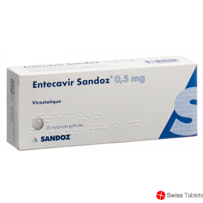Entecavir Sandoz Filmtabletten 0.5mg 30 Stück buy online