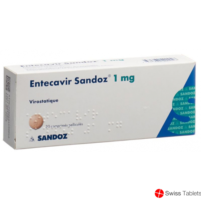 Entecavir Sandoz Filmtabletten 1mg 30 Stück buy online