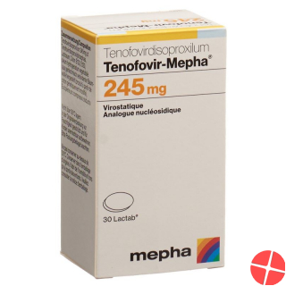 Tenofovir Mepha Lactab 245mg Dose 30 Stück