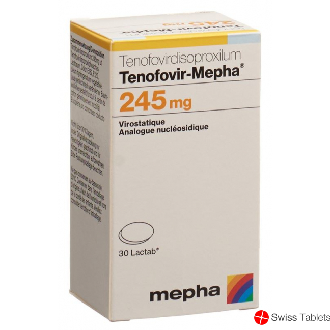 Tenofovir Mepha Lactab 245mg Dose 30 Stück buy online
