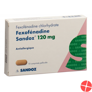Fexofenadin Sandoz Filmtabletten 120mg 10 Stück