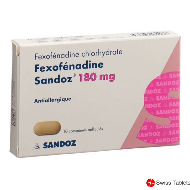 Fexofenadin Sandoz Filmtabletten 180mg 10 Stück buy online