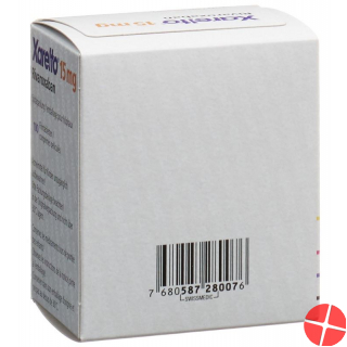 Xarelto Filmtabletten 15mg Dose 100 Stück