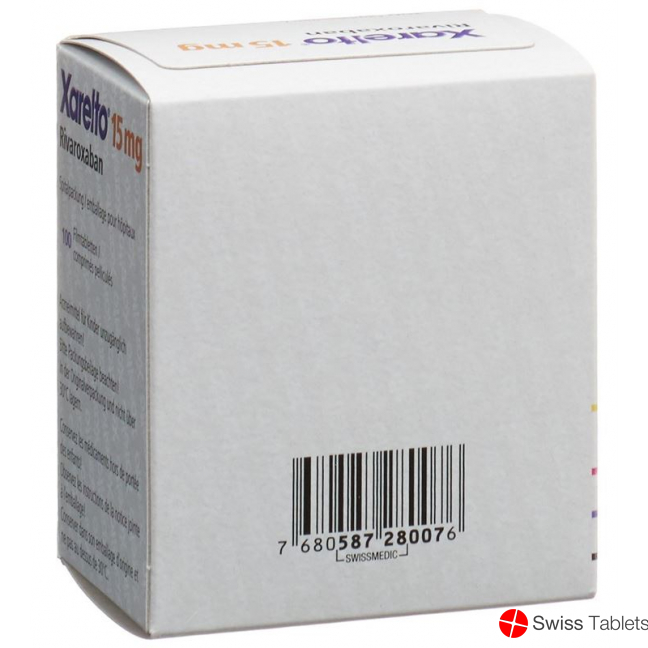 Xarelto Filmtabletten 15mg Dose 100 Stück buy online