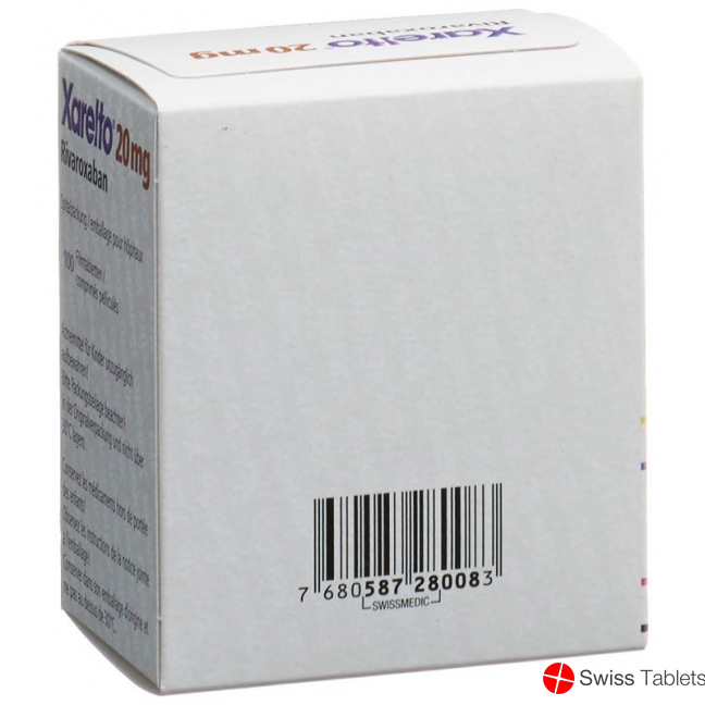 Xarelto Filmtabletten 20mg Dose 100 Stück buy online