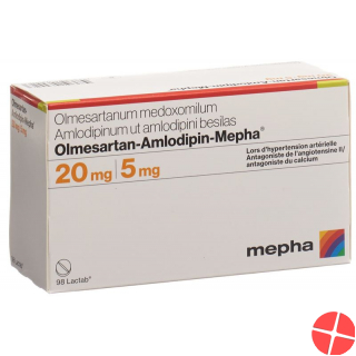 Olmesartan-amlodipin Mepha Lactab 20mg/5mg 98 Stück