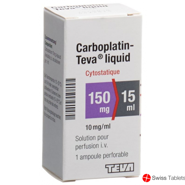 Carboplatin Teva Liquid 150mg/15ml Durchstechflasche buy online