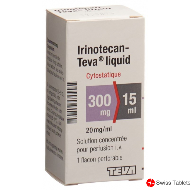Irinotecan Teva Liquid 300mg/15ml Durchstechflasche buy online