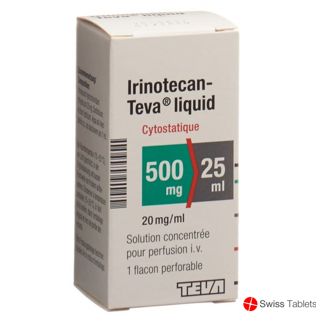 Irinotecan Teva Liquid 500mg/25ml Durchstechflasche buy online
