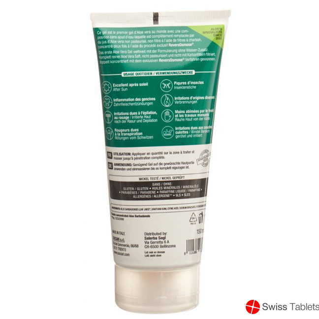 Zuccari Echtes Aloe Gel Tube 150ml buy online