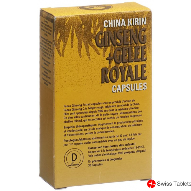 China Kirin Ginseng + Gelee Royale Kapseln 30 Stück buy online