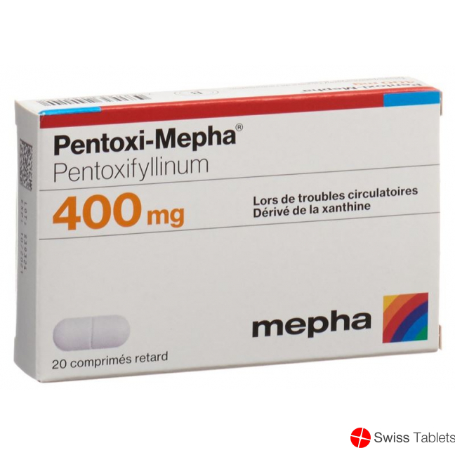 Pentoxi Mepha Retard Tabletten 400mg 20 Stück buy online