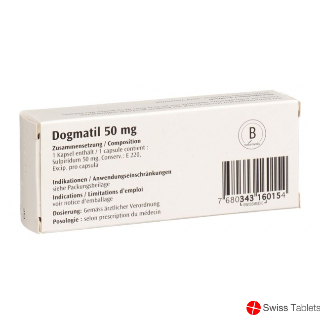 Dogmatil Kapseln 50mg 30 Stück buy online