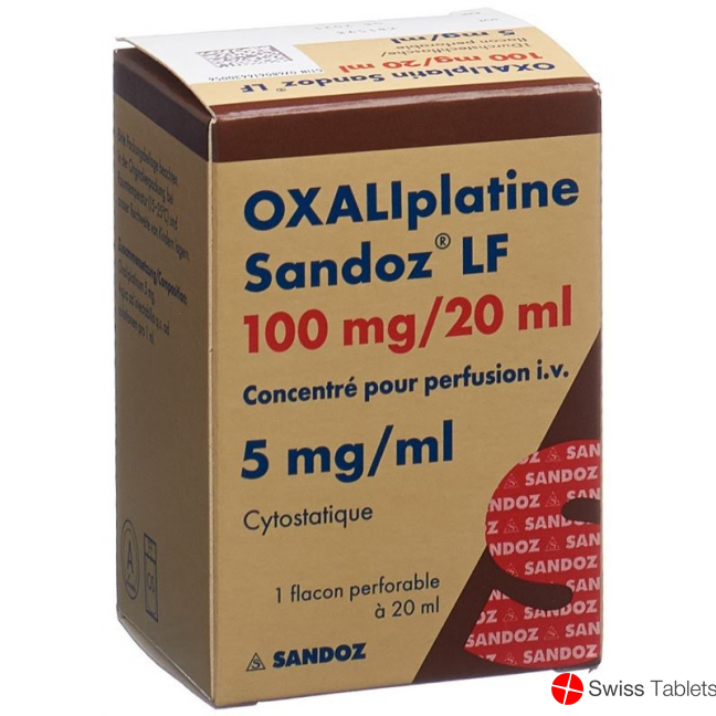 Oxaliplatin Sandoz Lf Infusionskonzentrat 100mg/20ml Vial buy online
