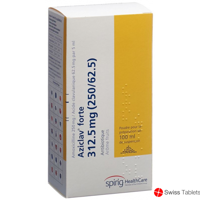 Aziclav Forte Pulver 312.5mg Suspension 100ml buy online