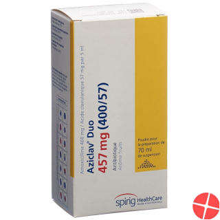 Aziclav Duo Pulver 457mg Suspension Flasche 70ml Aziclav Duo Pulver 457mg Suspension Flasche 70ml