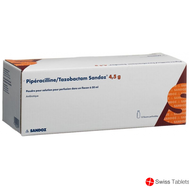 Piperacillin Tazob. Sandoz 4.5g 10 Durchstechflaschen 50ml buy online