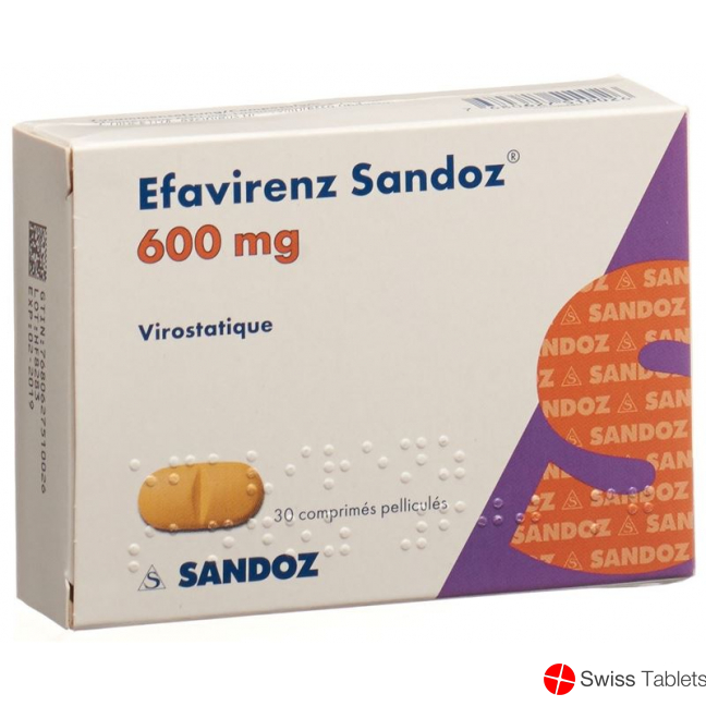 Efavirenz Sandoz Filmtabletten 600mg 30 Stück buy online