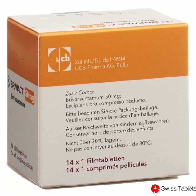 Briviact Filmtabletten 50mg 14 Stück buy online