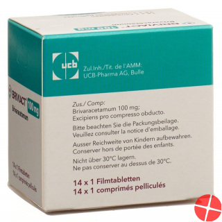 Briviact Filmtabletten 100mg 14 Stück