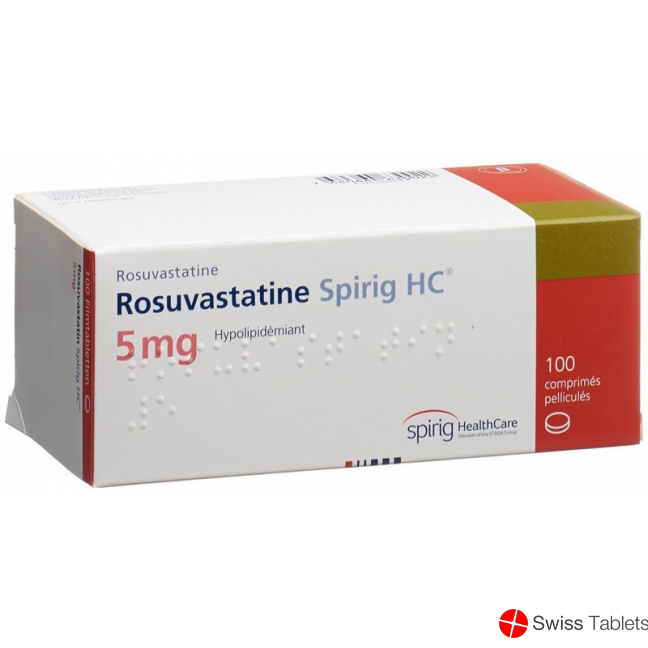 Rosuvastatin Spirig HC Filmtabletten 5mg 100 Stück buy online