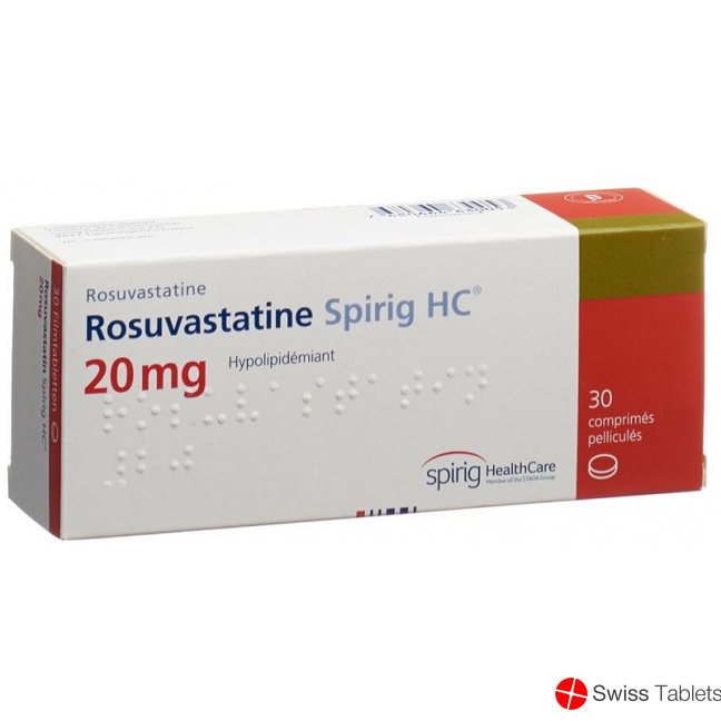 Rosuvastatin Spirig HC Filmtabletten 20mg 30 Stück buy online