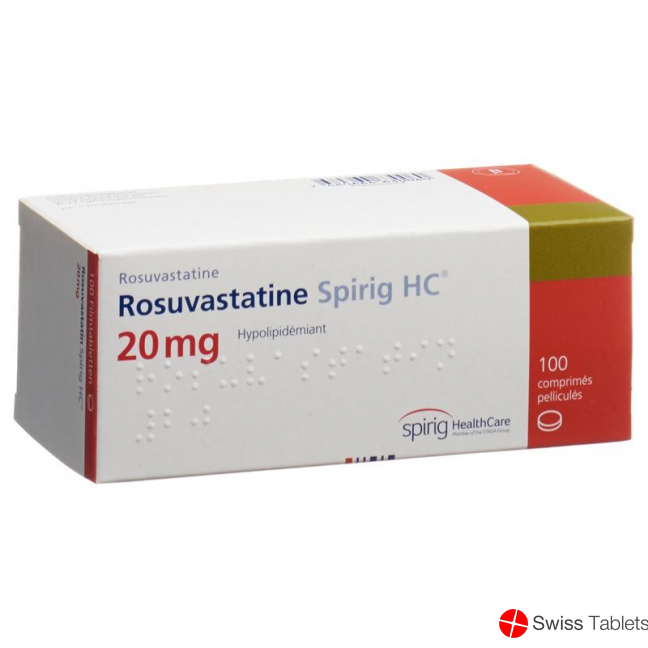 Rosuvastatin Spirig HC Filmtabletten 20mg 100 Stück buy online