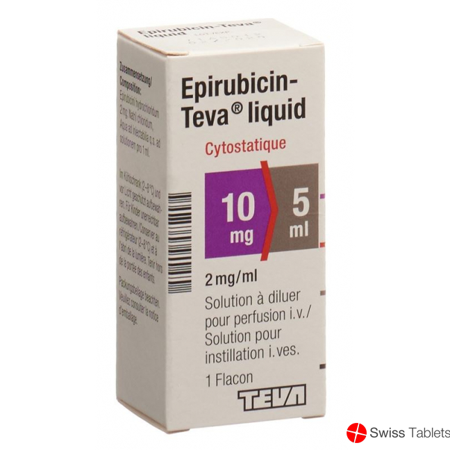 Epirubicin Teva Liquid 10mg/5ml Durchstechflasche buy online