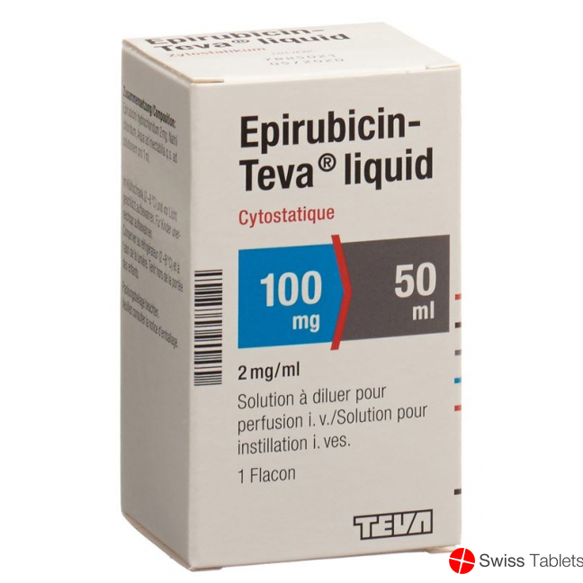 Epirubicin Teva Liquid 100mg/50ml Durchstechflasche buy online