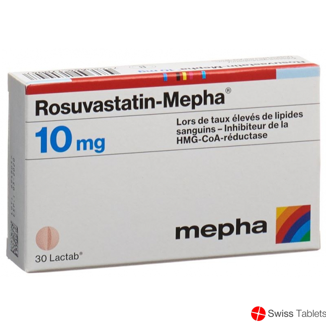 Rosuvastatin Mepha Lactab 10mg 30 Stück buy online