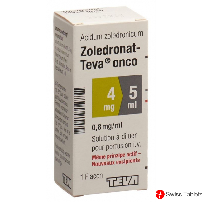 Zoledronat Teva Onco 4mg/5ml (neu) Durchstechflasche buy online