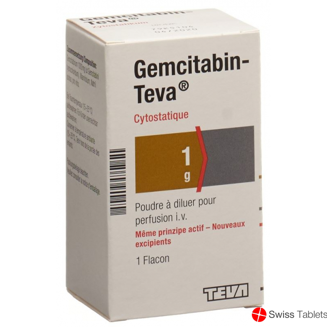 Gemcitabin Teva Trockensubstanz 1g (neu) Durchstechflasche buy online