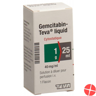 Gemcitabin Teva Liquid 1g/25ml Durchstechflasche