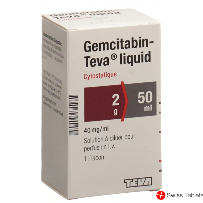 Gemcitabin Teva Liquid 2g/50ml Durchstechflasche buy online