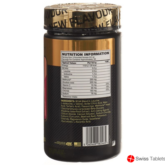 Optimum Bcaa Gold Std.t&s Peach&pass Fru 266g buy online