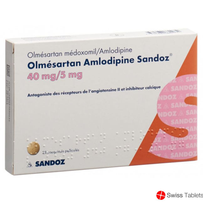 Olmesartan Amlodipin Sandoz 40/5mg 28 Stück buy online
