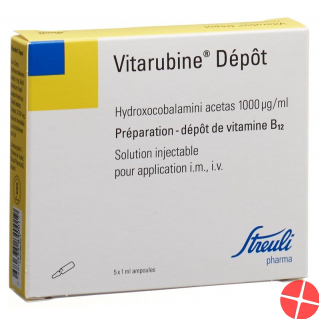 Vitarubin Depot Injektionslösung 1mg/ml 5 Ampullen 1ml
