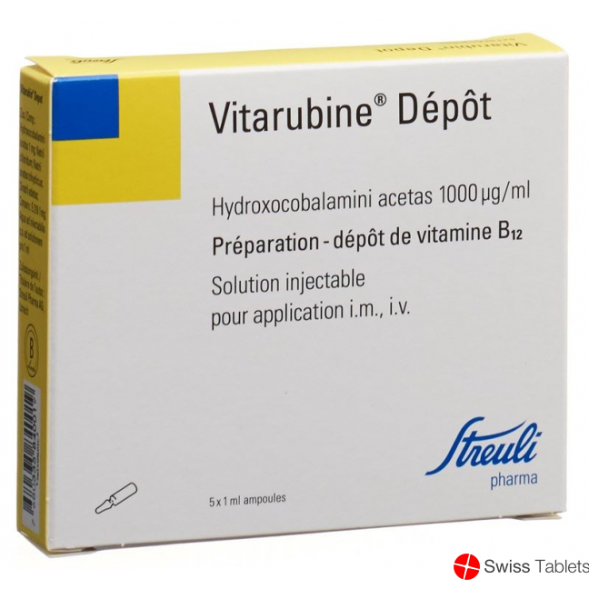 Vitarubin Depot Injektionslösung 1mg/ml 5 Ampullen 1ml buy online