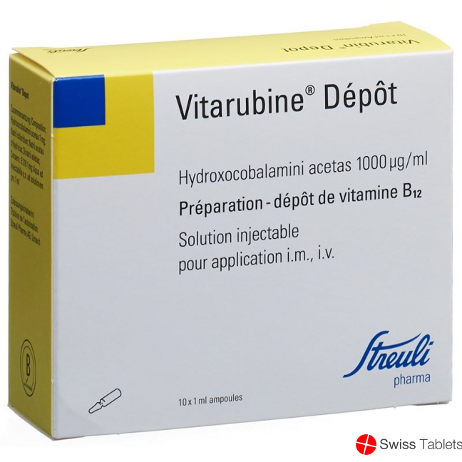 Vitarubin Depot Injektionslösung 1mg/ml 10 Ampullen 1ml buy online