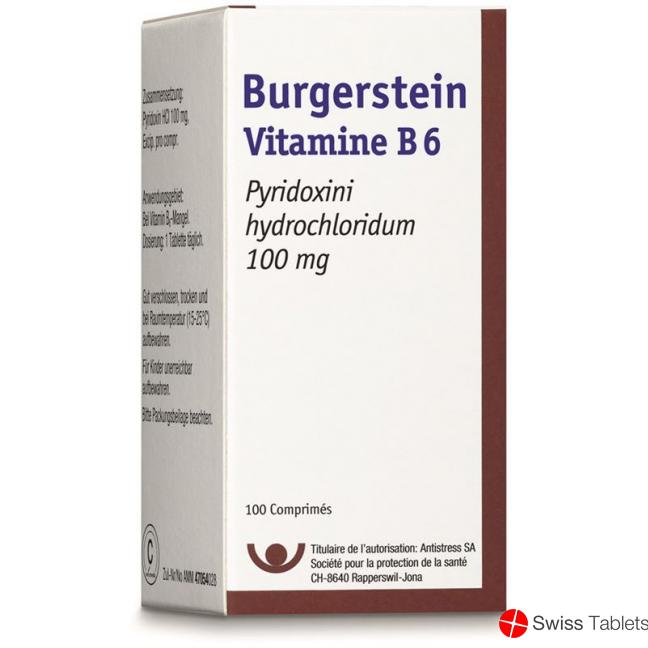 Burgerstein Vitamin B6 tablets 100 mg Ds 100 pieces buy online